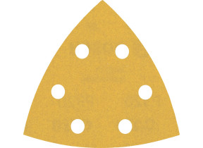 Bosch 5x feuilles abrasives expert c470 (pour peinture sur bois, bois dur, ø 93x93 mm, grain 320, professional accessoire ponceuse delta) 2608900830