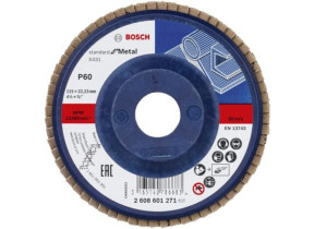 Bosch Disque à lamelles X431 Standard for Metal droit 115 mm 60 Plastique - 2608601271