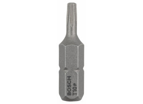 Bosch outillages 25 pièces jeu de embouts de vissage qualité extra-dure pour vis torx, t10 epaisseur, 25mm longueur 2607002494