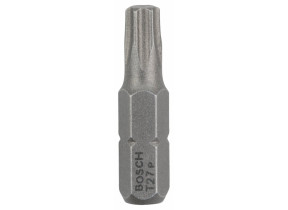 Bosch outillages 25 pièces jeu de embouts de vissage qualité extra-dure pour vis torx, t27 epaisseur, 25mm longueur 2607002498
