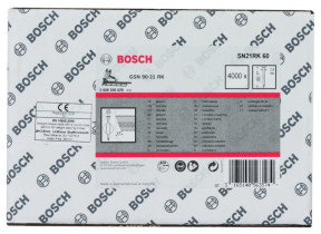 Bosch Outillages 2608200028 Clou en Bande à tête Ronde Lisse, Gris, 60 x 2,8 mm,x60xmm