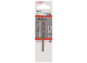 Bosch Outillages 2608585918 Foret à métaux rectifiés HSS-G DIN 338 4,2 x 43 x 75 mm