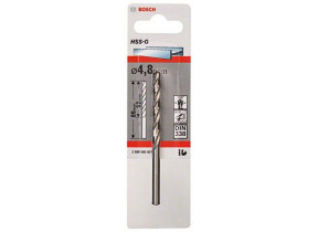 Bosch Outillages 2608585921 Foret à métaux rectifiés HSS-G DIN 338 4,8 x 52 x 86 mm