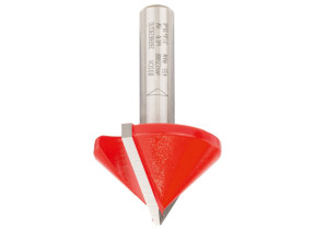 Bosch Outillages 2608629370 Fraise à rainurer droit en V 8 mm d 31,8 mm Longueur 19 mm G 51 mm 90°