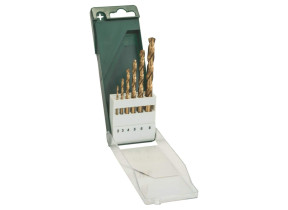 Bosch Outillages 2609255113 Set de 6 Forets à métaux rectifiés HSS-Tin DIN 338 Diamètres 2/3/4/5/6/8 mm
