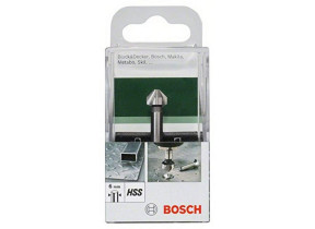 Bosch Outillages 2609255121 Fraise conique à lamer HSS à 3 taillants DIN 335 Diamètre 10,4 Queue 6 mm
