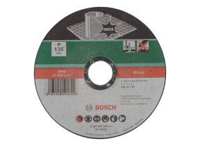 Bosch Outillages 2609256322 Disque à tronçonner à moyeu plat pour Inox Diamètre 125 mm Diamètre d\'alésage 22/23 Epaisseur 1 mm