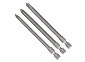 Bosch outillages 3 pièces jeu de embouts de vissage courts qualité extra-dure, ph séries, 89mm longueur 2607001757