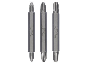 Bosch outillages embout de tournevis doubles, pour ph1/ph2/ph3, 60mm, lot de 3 2607001748