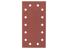 Bosch outillages feuille abrasif pour ponceuses vibrantes, 14 trous, 180 grain, 115mm x 230mm, lot de 10 2608605319