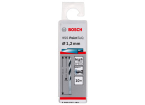 Bosch professional 10x forets hélicoïdaux hss pointteq (pour métal, 1,2 x 16 x 38 mm, accessoires pour perceuses-visseuses) 2608577180