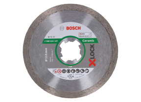 Bosch professional 1x disque à tronçonner diamanté x-lock standard for ceramic (pour carrelages, carreaux tendres, 110 x 22,23 x 1,6 x 7,5 mm, accessoires pour meleuses angulaires) 2608615137
