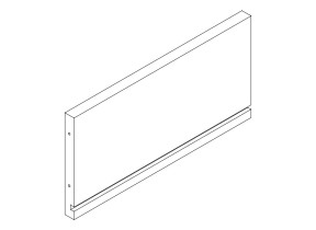 Composant 12 – panneau arrière droit tiroir haut a19128.o.12 pour racine 208A19128O12