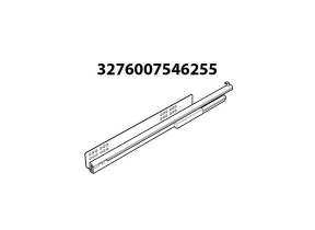 Coulisse gauche extraction totale l420 eb10.5 zn v6f2 a2cguid0098 pour racine 566A2CGUID0098