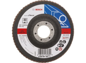 Disque à lamelles Expert for Metal 115 Bosch 22,23 80 plateau droit en fibre de verre - 2608607351