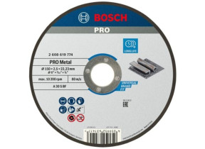 Disque à tronçonner PRO Metal Bosch 150 x 2,5 x 22,23 mm - 2608619774