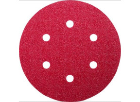 Feuille abrasive pour ponceuse excentrique avec bande auto-agrippante, perforé Bosch Outillages 2609256A31 Grain 80 (Ø