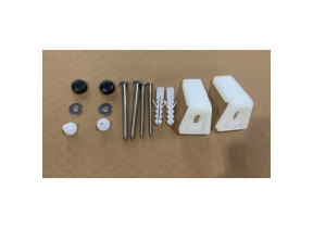 Fixation au sol wc avec cache noir ab 127s3mscrew pour racine 382AB127S3MSCREW