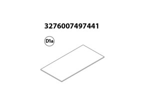 Fond hdf antidérapant 419x174x5 fsc + supports plastique r1640004 pour racine 566R1640002