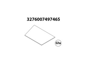 Fond hdf façonné sans antidérapant côté panier droit 599-11 + supports r5990008 pour racine 566R599D007