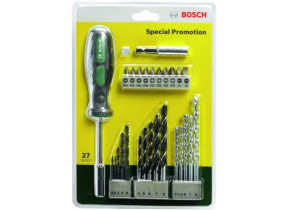 Jeu d’embouts de perceuse et de tournevis (27 pièces) BOSCH 2607017201