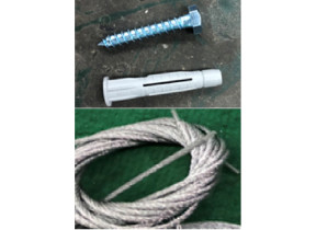 Kit de fixation murale sfw1a-500bo-wm pour racine 454SFW1A500BOWM