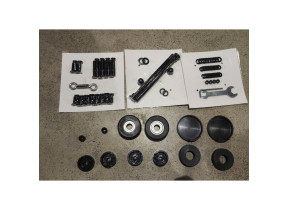 Kit quincaillerie + 2 bagues plastique pour barre suspendue odyssea balancelle od-hk-sc pour racine 072ODHKSC