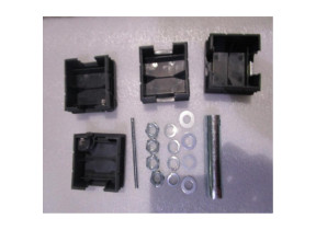 Kit quincaillerie + 2 pieds plastique + 2 pieds réglables table 130/220 anthracite ly-hk-ant pour racine 072LYHKANT