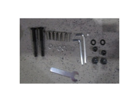 Kit quincaillerie + pieds bain de soleil odyssea ii anthracite od-hk-ant pour racine 072ODHKANT