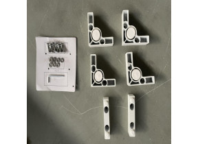 Kit quincaillerie + pieds blancs + pieds réglables bain de soleil luma luma-sb-hkaf pour racine 072LUMASBHKAF