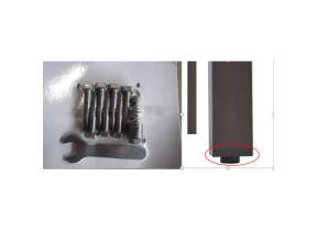 Kit quincaillerie + pieds pour table odyssea ii 180/220 moka od-hk-mok pour racine 072ODHKMOK