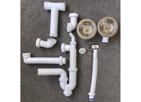 Kit siphon et bonde 2 cuves huron kit a6 2180s-ac pour racine 6662180SAC