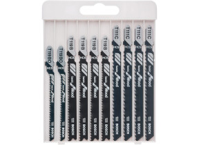 Lot de 10 lames basic for wood pour scie sauteuse bosch 2607010629