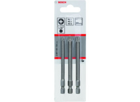 Lot de 3 embouts de tournevis extra durs PoziDriv PZ1 BOSCH 2607001761