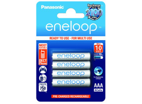 Lot de 4 piles ni-mh aaa/micro/lr03 prêtes à utiliser 750mah 1,2v BK-4MCCE/4BE