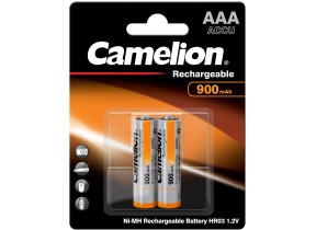 Pack de 2 piles rechargeables camelion aaa micro 900mah 17009203