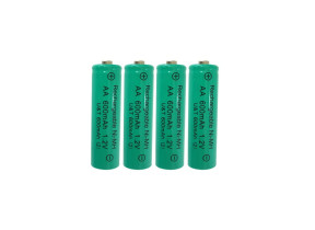 Pack de 4 batteries ni-mh aa 600mah set 4 pour racine 165AA600MAHSET4