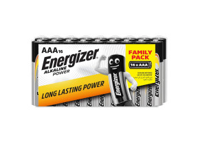 Paquet de 16 piles alcaline power aaa lr03 family pack 289268