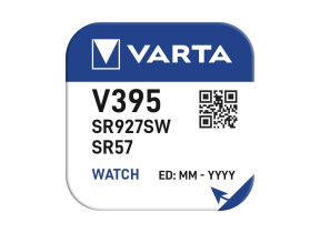 Pile oxyde argent pour montres v395 (sr57) 1,55v 395101401