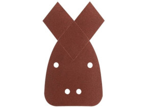 Set de feuilles abrasives pour ponceuse Multi avec bande auto-agrippante, perforé Bosch Outillages 2609256A72 Grain 80