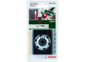 Starlock AUZ Bloc de ponçage 70 g (avec 4 feuilles abrasives 70x125mm) BOSCH 2609256D18
