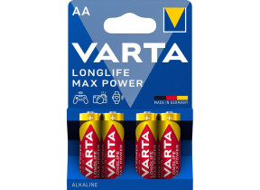 Varta longlife max power aa mignon lr06 alkaline battery (4-pack) 4706101404