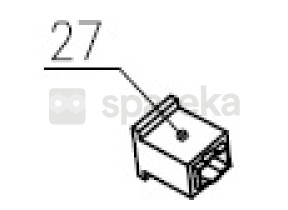 Balai de charbon 28 pour ic1300cs 078IC1300CS27