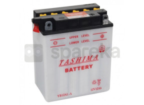 Batterie plomb tashima renforcée 12v, 12a. l: 134, l: 80, h: 160mm, + à droite YB12ALA