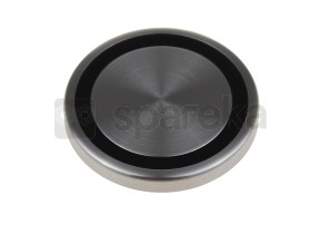 Interrupteur D'allumage Ovale ( Bouton ) De Plaque De Cuisson - Noir Avec 2  Connecteurs - Whirlpool