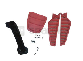 Carter supérieur et ailettes latérales rouges 07740000001