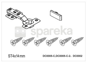 Charnière + cache dc0005-c 259DC0005C