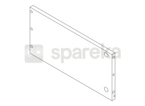 Composant 22 panneau latéral droit tiroir bas a19129.o.20 208A19129O20