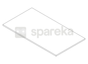 Composante 201 dessous groupe de haut tiroir / 1 tiroir haut fond 208A19130O20