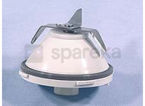 Ensemble de couteau blanc + embase gris KW711170